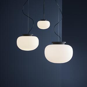 FRANDSEN Lampă suspendată Supernate, Ø 38 cm, reglabil, Alb, Camera de zi / sufragerie, Sticlă, Design