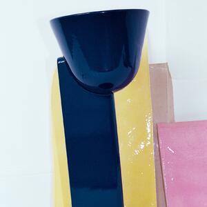 FLOS Lampă de masă Céramique Up, albastră, reglabil, Albastru, Camera de zi / sufragerie, Ceramică, Design