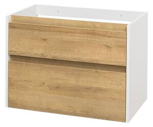 Mereo Mereo, Opto, dulap baie 81 cm, alb, stejar, alb/stejar, negru, MER-CN931S