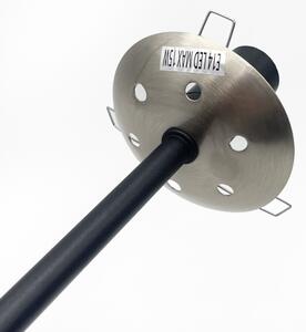 Brilagi - Lustra aplicată MALIVA 4xE14/15W/230V crom mat/fumuriu