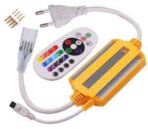 Telecomanda si Cablu alimentare pentru Furtun Luminos Neon Flex RGB