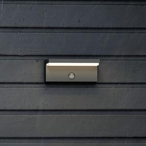 Philips LED pentru exterior Bustan UE, senzor, 2.700 K, Negru, Aluminiu, Modern, Perete unghiular