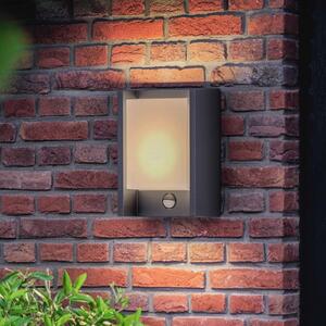 Philips Aplică cu LED Arbour UE, senzor, 2.700 K, Negru, Aluminiu, Modern