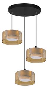 Brilagi - Lustru LED suspendat pe cablu AURA LUX 3xGX53/13W/230V negru/auriu