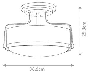 Hinkley HK-HARPER-SFS-CM - Plafonieră HARPER 3xE27/60W/230V crom lucios