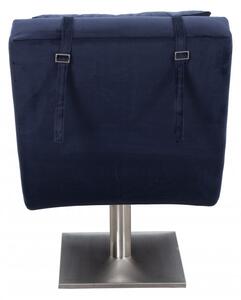 Scaun sezlong tapițat cu pernă inclusă Relax albastru