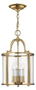 Hinkley HK-GENTRY-P-M-PB - Candelabru suspendat pe lanț GENTRY, 4xE14/60W/230V, auriu