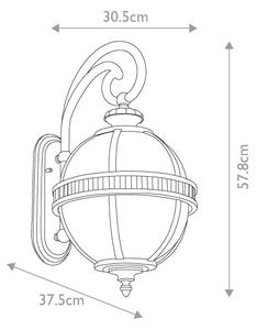 Kichler KL-HALLERON-2M-BU - Aplica de perete pentru exterior HALLERON, 3xE14/40W/230V, IP44