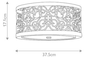 Feiss FE-ARABESQUE-F - Plafonieră ARABESQUE 2xE27/40W/230V aurie