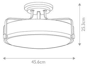 Lustră aplicată HARPER Hinkley HK-HARPER-SFM-CM, 3xE27/60W/230V, crom lucios