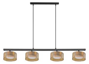 Brilagi - LED Lustră suspendată AURA LUX 4xGX53/30W/230V negru/auriu