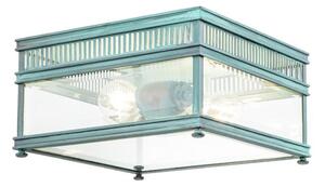 Elstead HOLBORN-F-VDG - Aplica de exterior HOLBORN 2xE27/60W/230V IP44 turcoaz