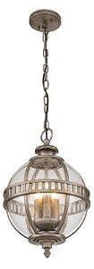 Kichler KL-HALLERON-8M-BU - Lustră de exterior suspendată pe lanț HALLERON, 3xE14/40W/230V IP44