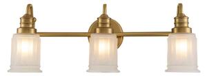Quoizel QZ-SWELL3-BB-BATH-LED Aplica de perete pentru baie SWELL 3xG9/3W/230V IP44 auriu