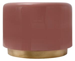 Masuta de cafea rotunda din fier 51,5x51,5x43 cm roz