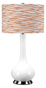 Elstead MILO-PN-TL-LORA - Lampă de masă MILO 1xE27/60W/230V, alb/portocaliu