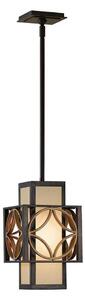 Feiss FE-REMY-P-C - Pendul pe tijă REMY 1xE27/60W/230V negru/auriu