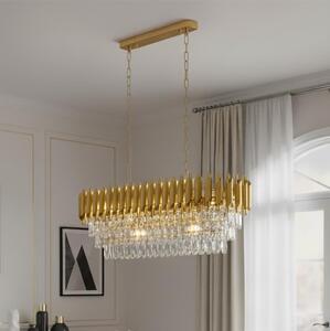 Brilagi - Candelabru pe lanț ECLIPSE, 10x E14/10W/230V, 78x28 cm, auriu