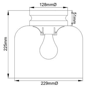 Feiss FE-HOUNSLOW-F-PN - Plafonieră HOUNSLOW 1xE27/60W/230V crom lucios