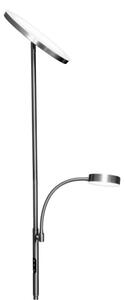 Lampă de podea LED dimabilă NORA LED/25W/230V 2200/3000/4000K + LED/5W 3000K crom + telecomandă