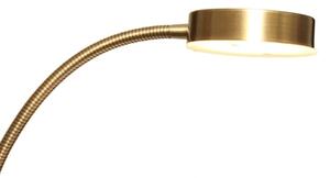 Lampă de podea LED reglabilă NORA, 25W/230V (2200/3000/4000K) + LED 5W 3000K, auriu, cu telecomandă
