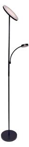 Lampadar LED dimabil NORA LED/25W/230V 2200/3000/4000K + LED/5W 3000K negru + telecomandă