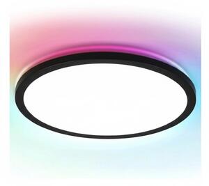 Brilagi - Plafonieră VIBE LED RGBW dimmabilă, 24W/230V, 3000-6500K, neagră + telecomandă