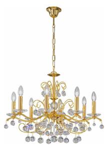 Kolarz CARMEN 3234.88.3.KoT - candelabru de cristal suspendat pe lanț, 8xE14/60W/230V, placat cu aur 24K