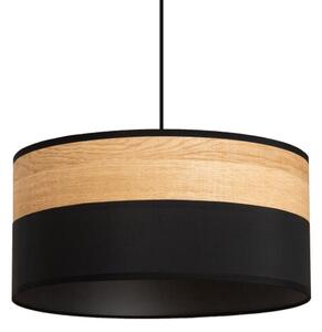 Pendul ALBA pe cablu, 1xE27/15W/230V, diametru 45 cm, negru/maro