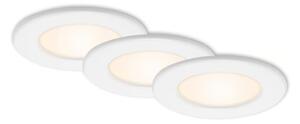 Set 3x spoturi LED încastrate pentru baie 6W/230V 3000K IP44 alb