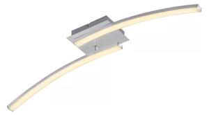Plafonieră LED 2x 6W, 230V, 3000K, crom mat