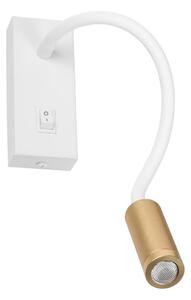 Kanlux 32518 - Lampă flexibilă LED TONIL, 3,3W/230V, alb/auriu