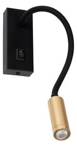 Kanlux 32519 - Lampă flexibilă LED TONIL, 3,3 W, 230 V, negru/auriu