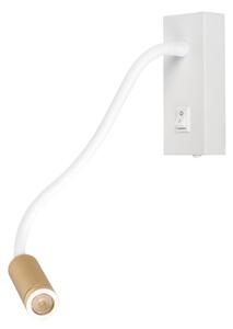 Kanlux 32518 - Lampă flexibilă LED TONIL, 3,3W/230V, alb/auriu