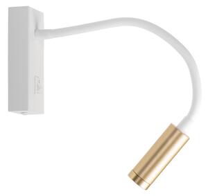 Kanlux 32518 - Lampă flexibilă LED TONIL, 3,3W/230V, alb/auriu