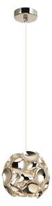 Open Design OR80193 - Pendul cu cablu CARERA, 1x G9/7W/230V, diametru 15 cm, aur roz