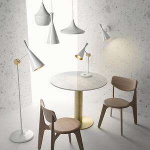 Tom Dixon Beat Wide lampă suspendată LED, alb, reglabil, Alb, Camera de zi / sufragerie, Metal, Design