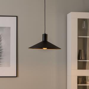 TK Lighting Lampă suspendată Jump, negru, Ø 36 cm, reglabil, Negru, Camera de zi / sufragerie, Metal, Modern