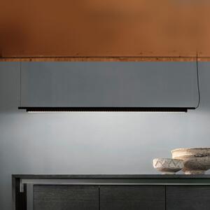Luceplan Compendium - Suspensie cu LED, negru, reglabil, Negru, Camera de zi / sufragerie, Metal, Design