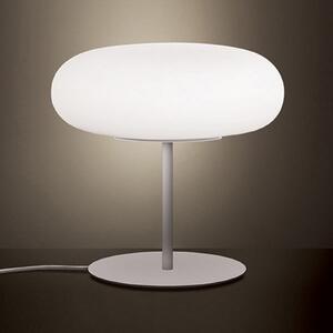 Artemide Itka lampă de masă Ø 35 cm cu picior, Alb, Camera de zi / sufragerie, Sticlă, Modern