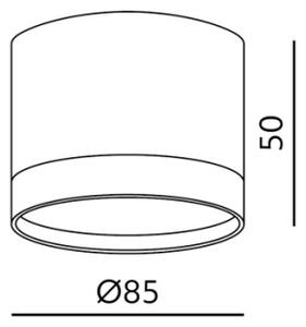 Spot OH12S 1xGX53/35W/230V 5 cm alb
