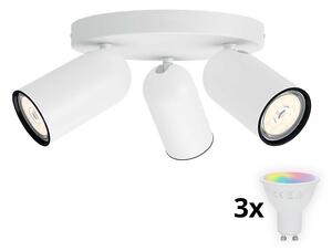 Philips - Spot LED RGBW dimmabil PONGEE 3xGU10/4,8W/230V, alb + telecomandă