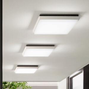 Fabas Luce Plafonieră LED de exterior Desdy, 30x30 cm, alb, Alb, Metal, Modern