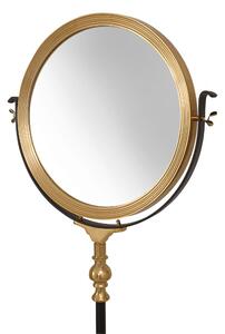 Oglinda rotunda cu rama auriu/negru 40x62x173 cm