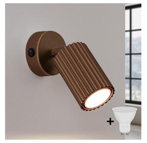 Brilagi - Aplica spot de perete LED CRESTO 1x GU10/10W/230V, maro