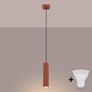 BRILAGI - Lustră LED pe cablu CRESTO 1xGU10/10W/230V portocalie