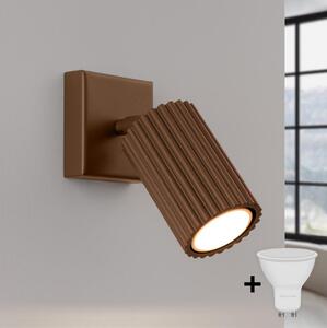 Brilagi - Aplica spot LED de perete CRESTO 1xGU10/10W/230V, maro