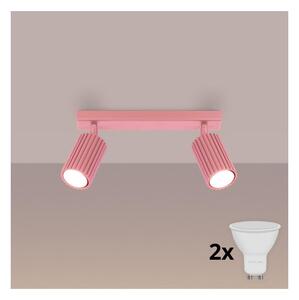 Brilagi - Spot LED CRESTO, 2x GU10, 10W, 230V, roz
