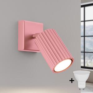 Brilagi - Aplica LED de perete cu spot CRESTO 1xGU10/10W/230V roz