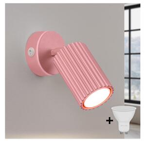 Brilagi - Spot LED de perete CRESTO 1xGU10/10W/230V, roz